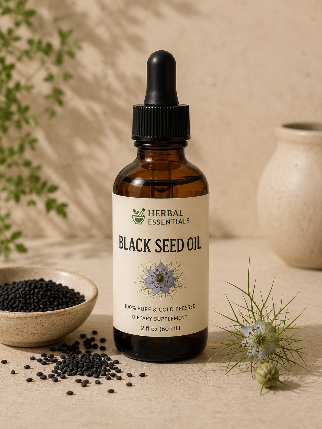 Organic Cold Pressed Black Seed Oil